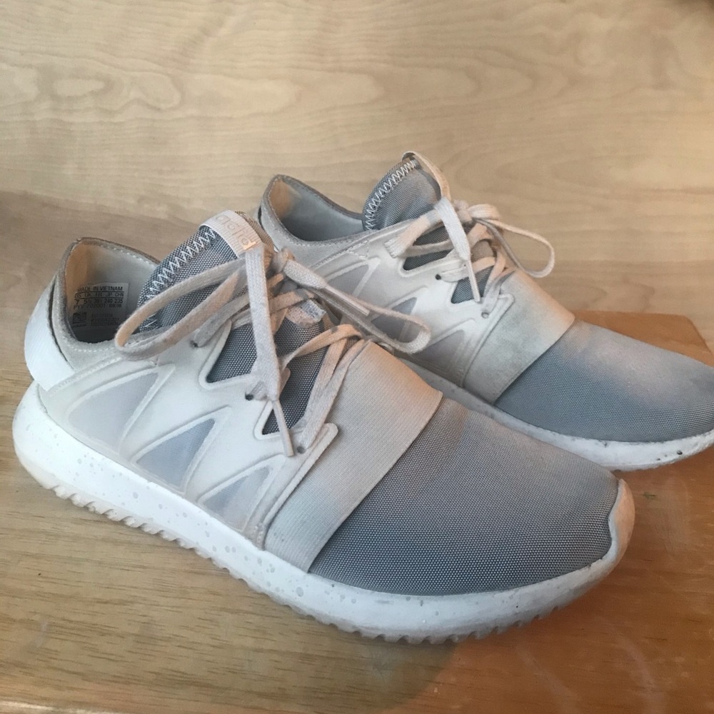 Adidas Tubural Viral Trainers/Shoes White & Grey